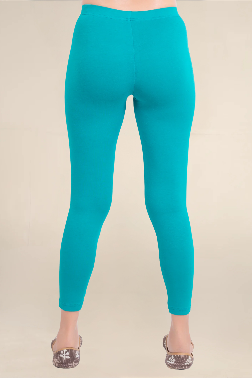 Women Sea Green Ankle Length Legging