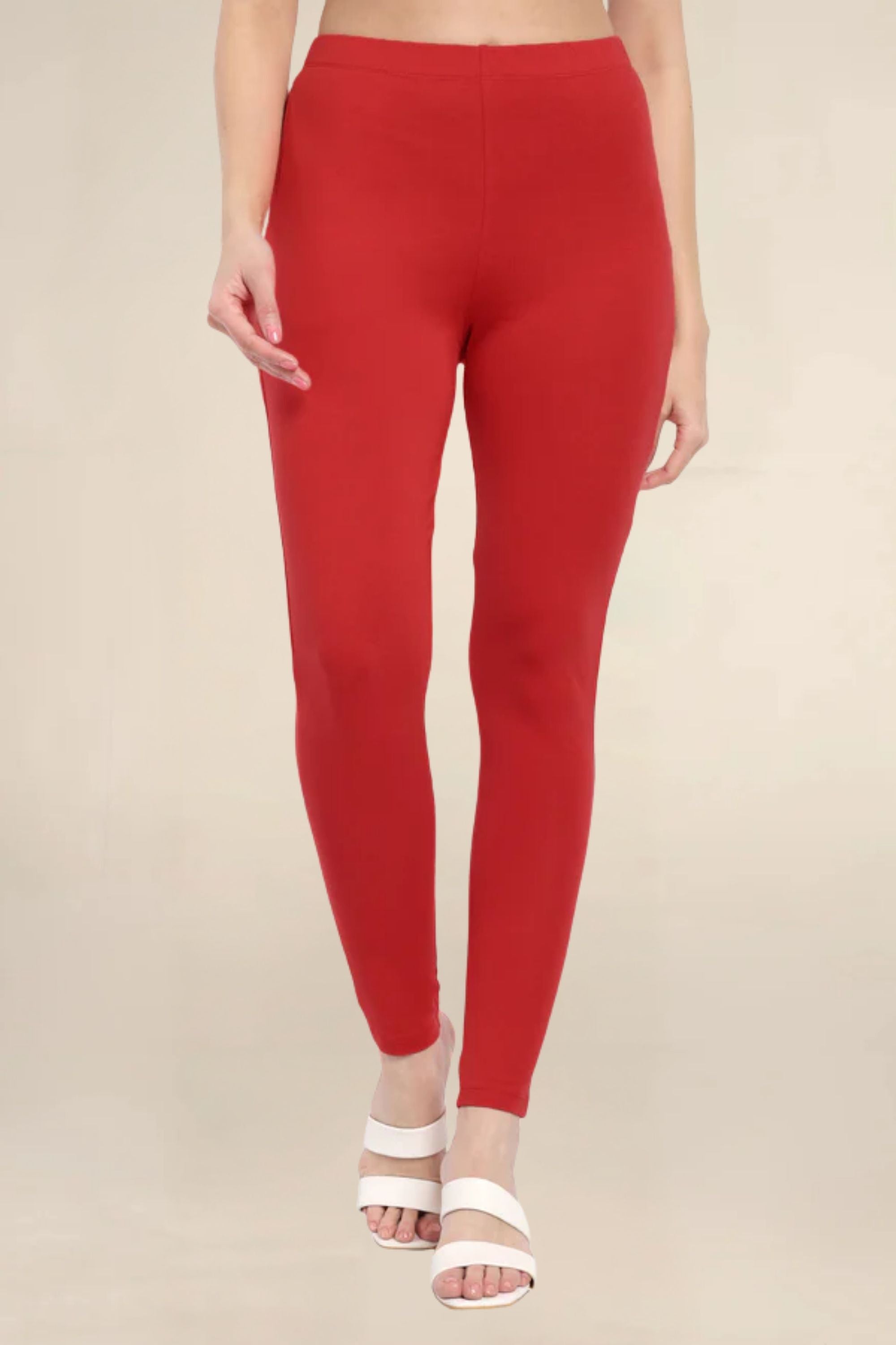 Women Crimson Regular Legging