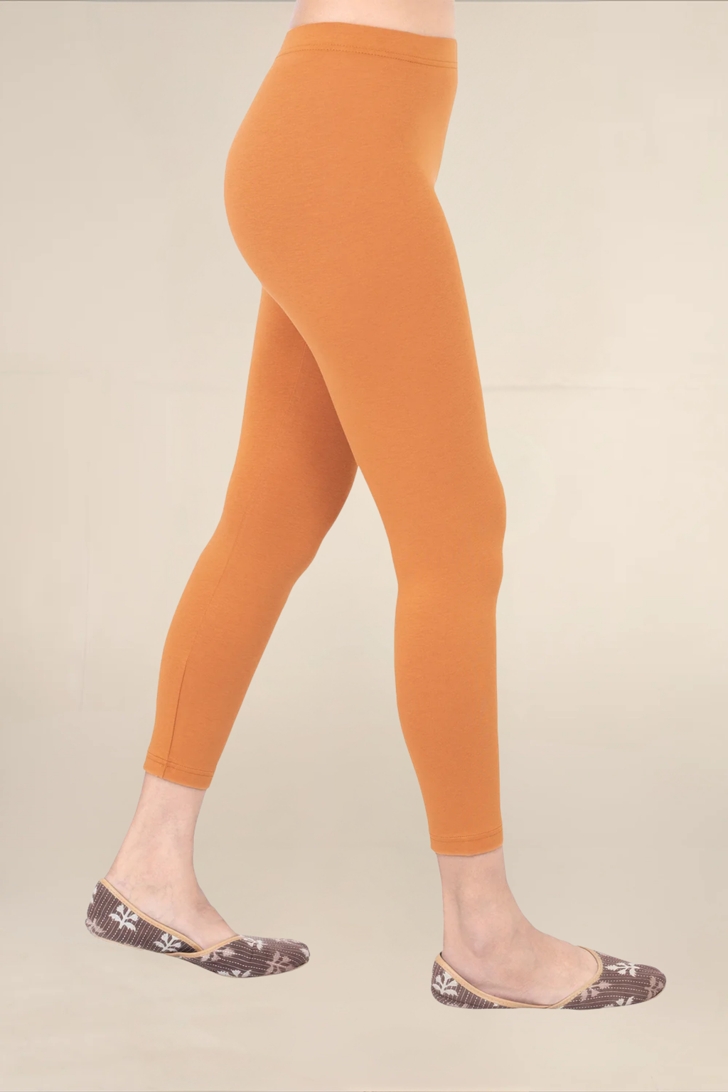Women Rust Ankle Length Legging