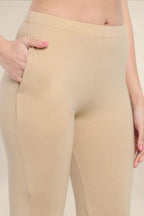 WOMENS LIGHT SKIN REGULAR LENGTH POCKET LEGGING