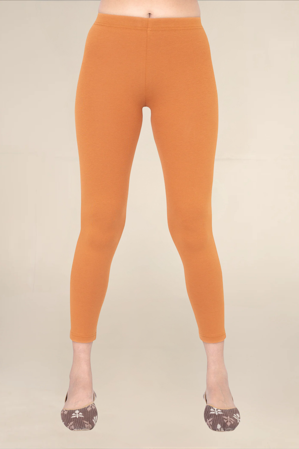 Women Rust Ankle Length Legging