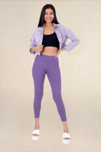 Women Purple Ankle Length Legging