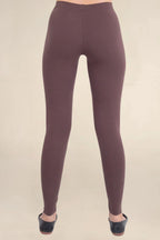 Women Dark Brown Breathable Long Length Legging