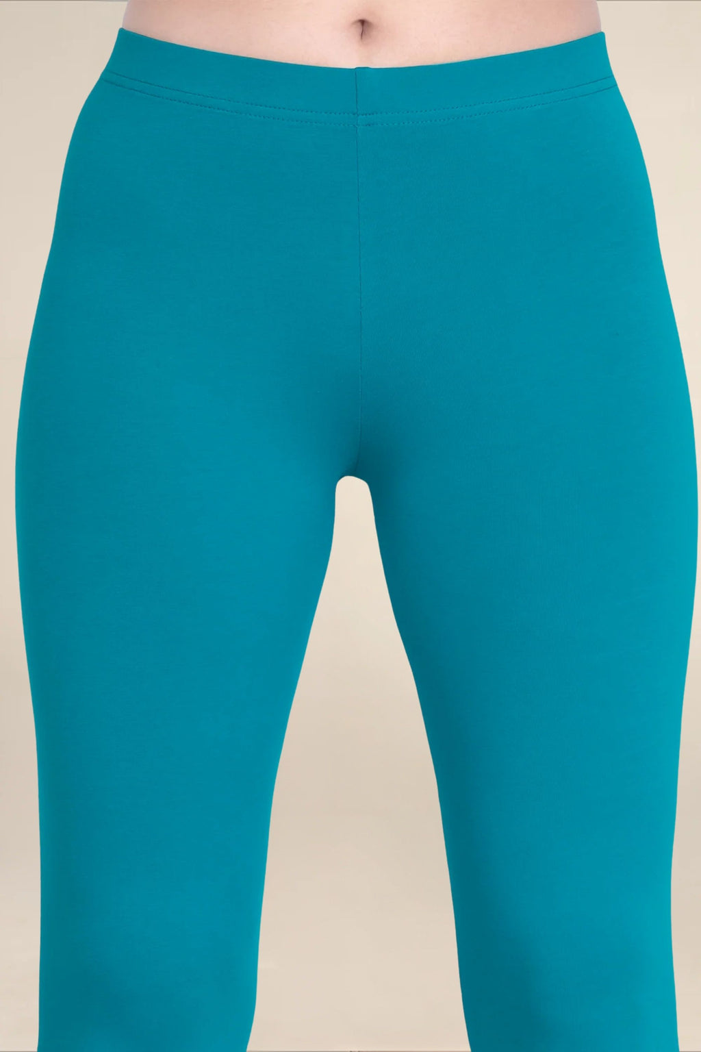 Women Sea Green Breathable Long Length Legging