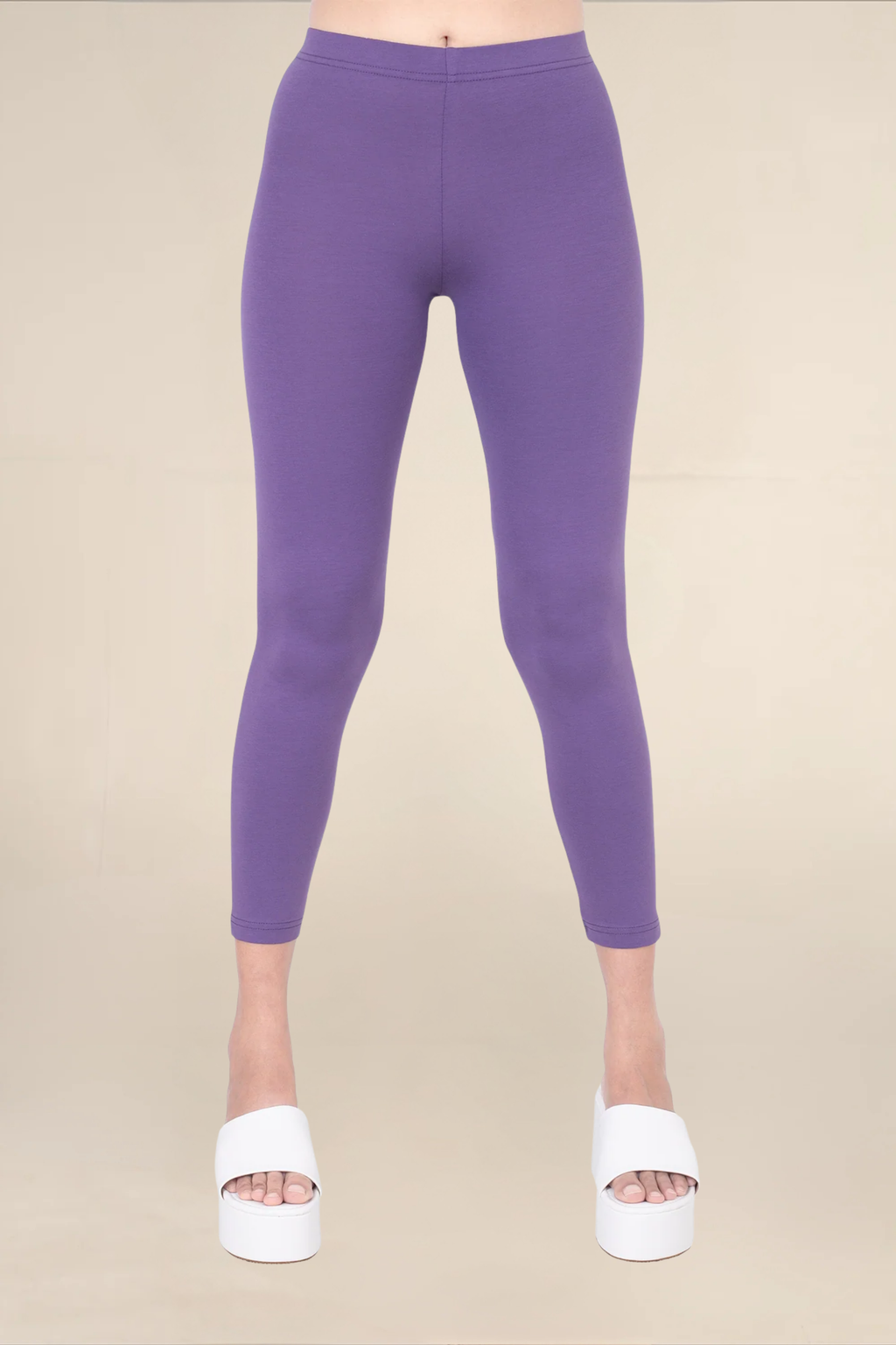 Women Purple Ankle Length Legging