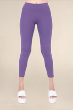 Women Purple Ankle Length Legging