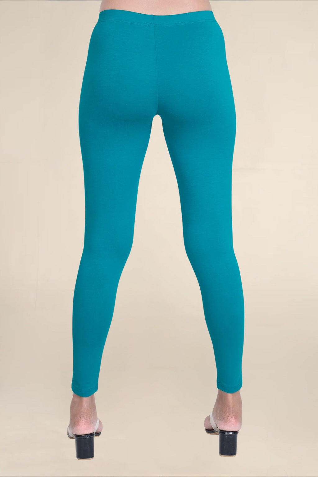 Women Sea Green Breathable Long Length Legging