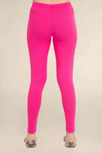 Women Dark Fuscia Breathable Long Length Legging