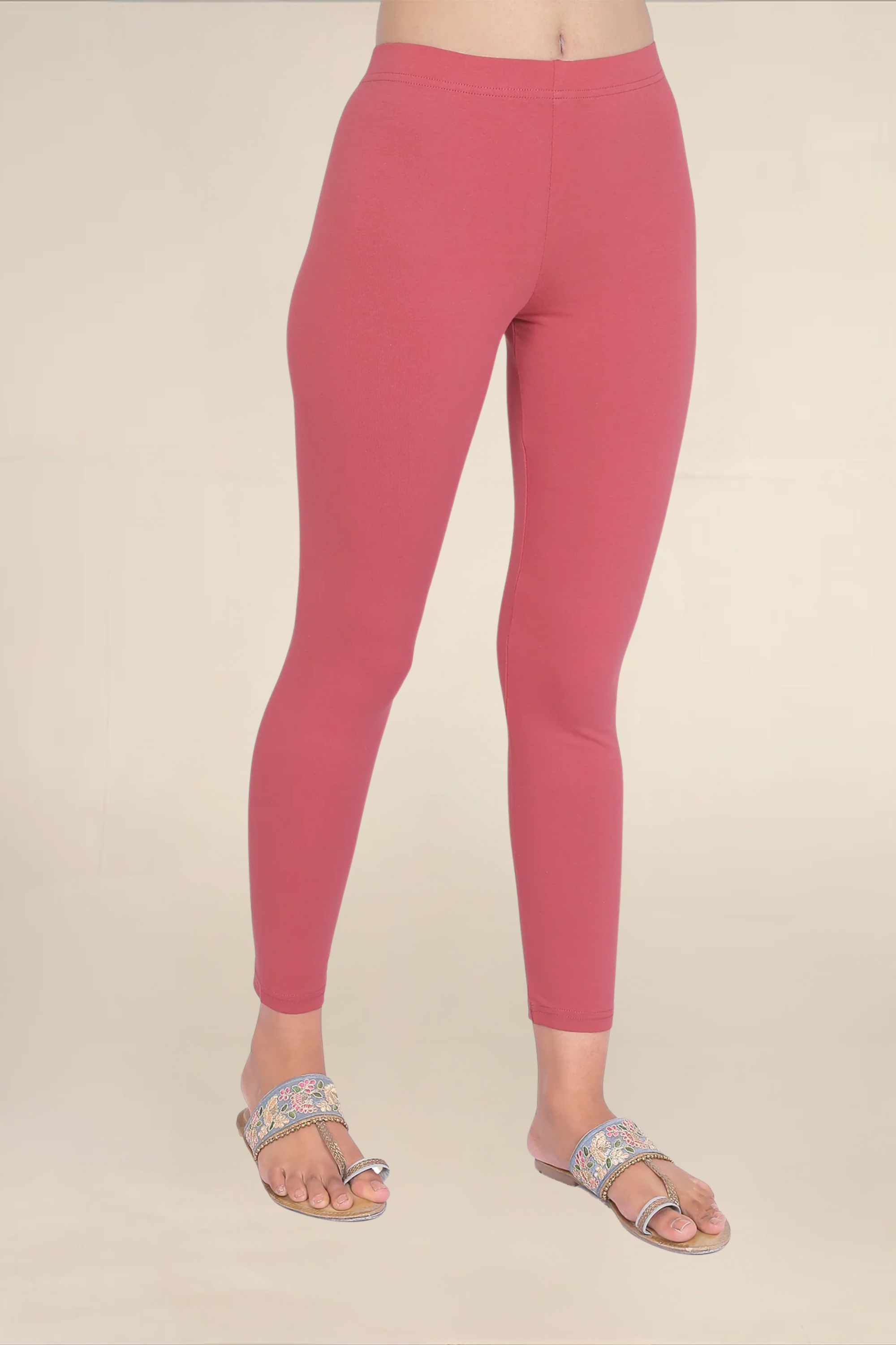 Women Powder Ankle Length Legging