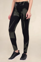 ONE SKY WOMEN BLACK AOP SOLID LEGGINGS