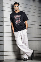 Men's Pure Cotton Printed Oversized T-Shirt