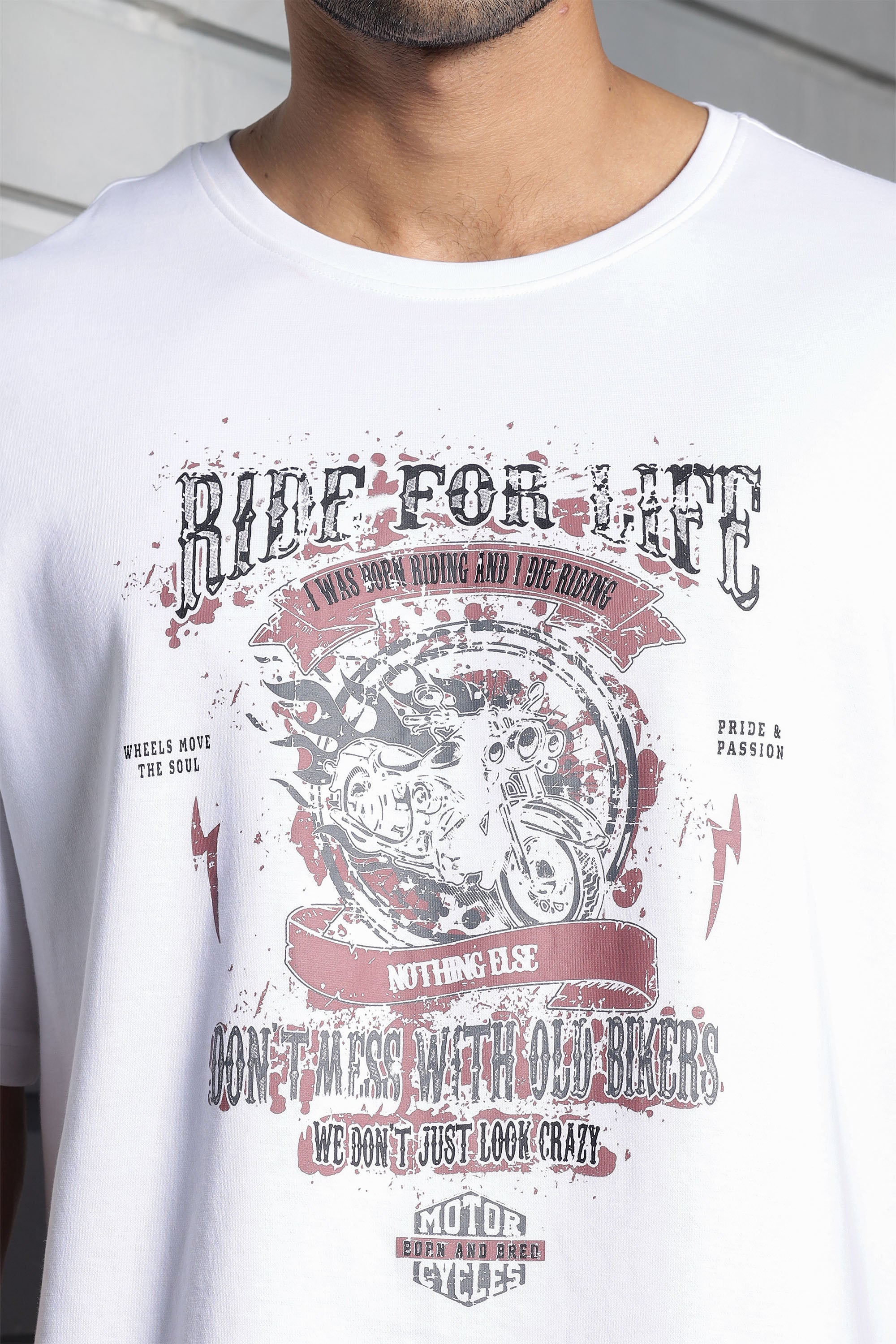 Men's Pure Cotton Printed Oversized T-Shirt