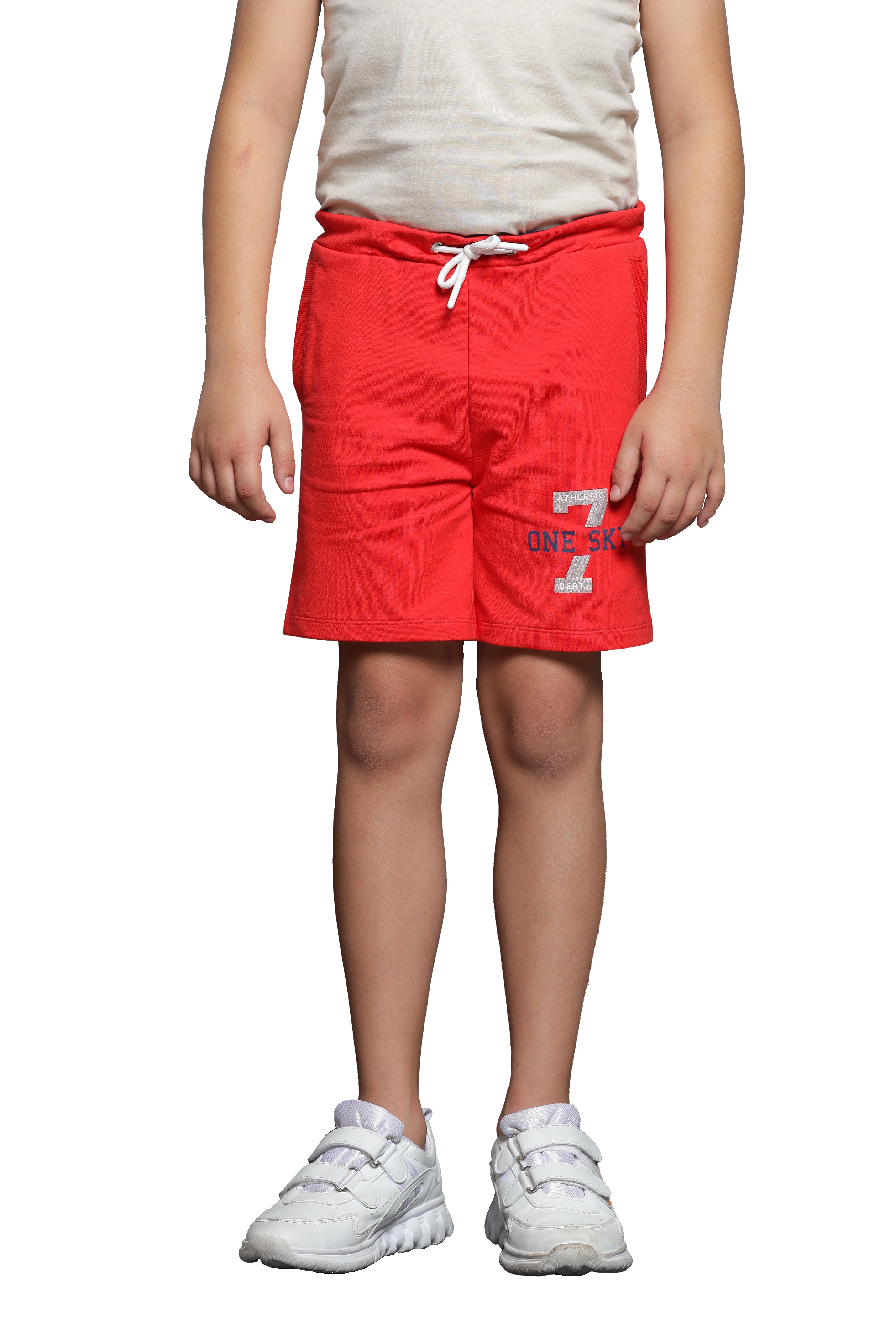Casual Red Shorts for Boys