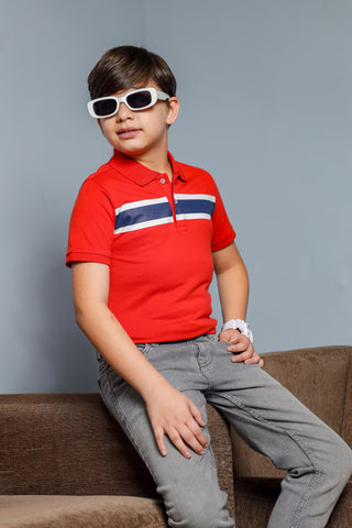 Polo T Shirt for Kids, Versatile Kids Wear, Soft Cotton Boys Clothing, Kids Summer Wear, Stylish 2 Button Placket, Easy Care Clothes