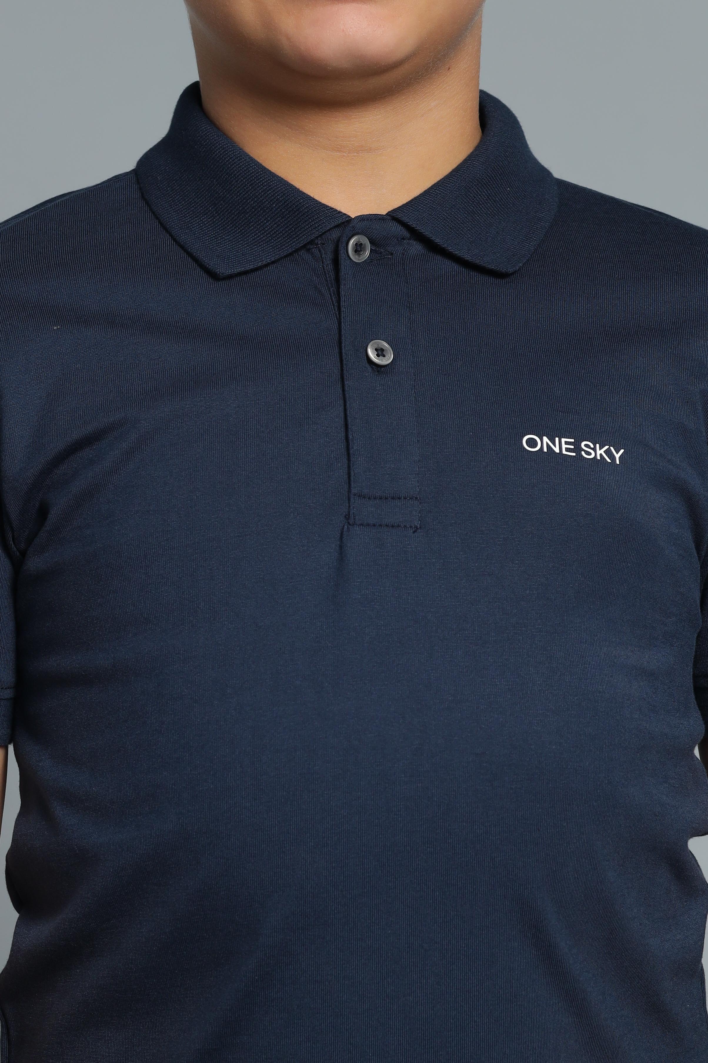 Boys Navy Polo T-Shirt