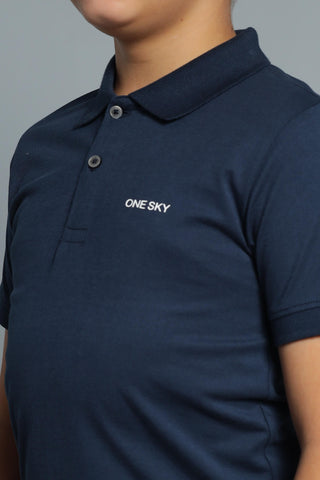 Boys Navy Polo T-Shirt