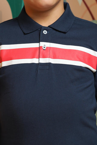 Navy Polo Tshirt For Boys