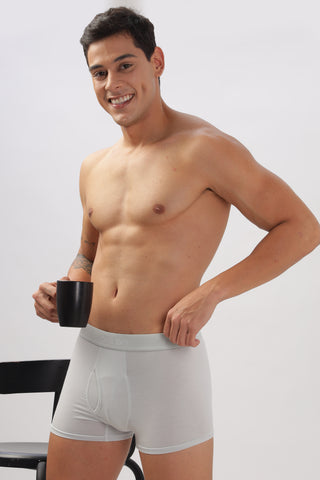 Mens Solid Cotton Trunk Underwear (Pack of 3)