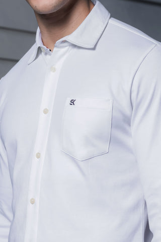 Mens Regular Fit Formal White Shirt