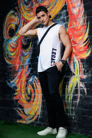 ONE SKY MEN BLACK SOLID TRACK PANT