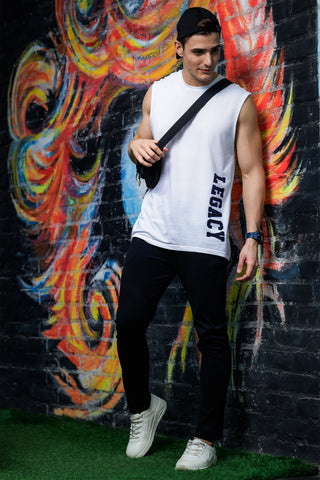 ONE SKY MEN BLACK SOLID TRACK PANT