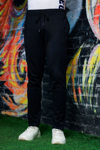 MENS COTTON BLACK JOGGERS