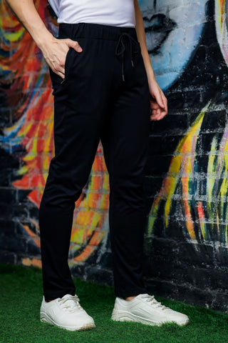 MENS COTTON BLACK JOGGERS