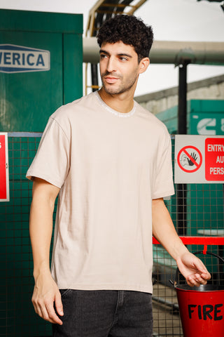 Mens Round Neck Oversized T-Shirt