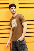 Round Neck T-Shirt - Comfortable Graphic Print