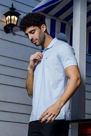 Men's Polo Blue T-Shirt