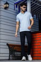 Men's Polo Blue T-Shirt