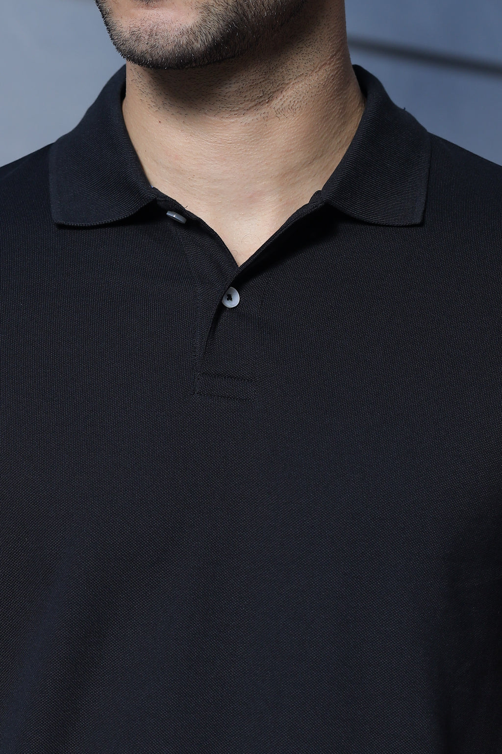 Men's Polo Black T-Shirt