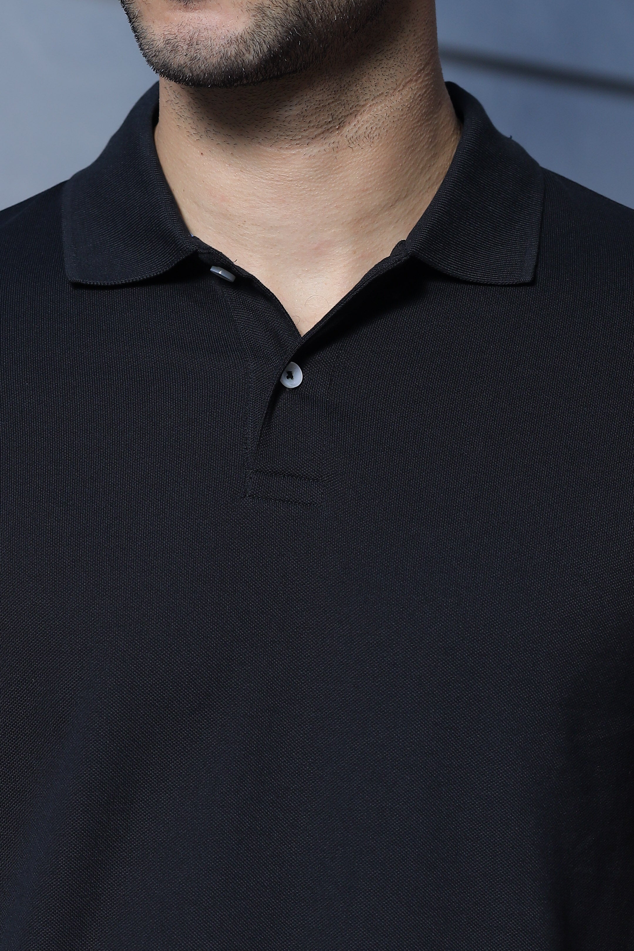 Men's Polo Black T-Shirt