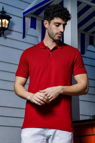 Men's Polo Red T-Shirt