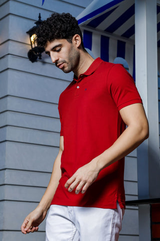 Men's Polo Red T-Shirt