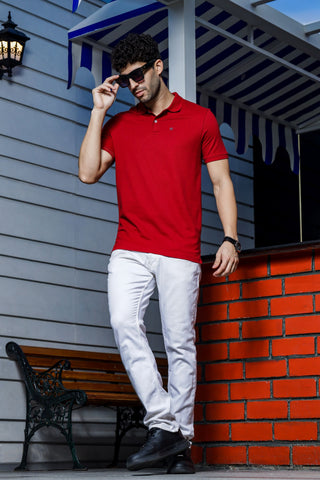 Men's Polo Red T-Shirt