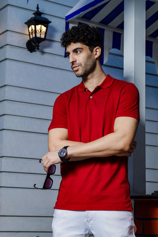 Men's Polo Red T-Shirt