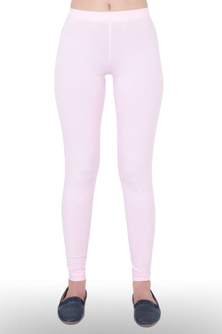 WOMEN BABY PINK ANKLE LENGTH LEGGING