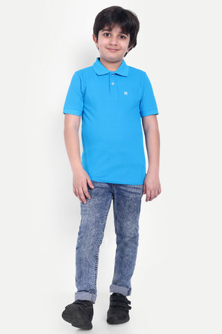 Boys Solid Classic Polo T-shirt - Stylish & Comfortable Everyday Wear