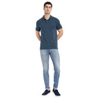 Men Dark Teal Polo T-Shirt