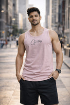 VOILET BLUE COLOR MEN TANK TOP