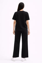 BLACK WOMEN H/S CO-ORD SET
