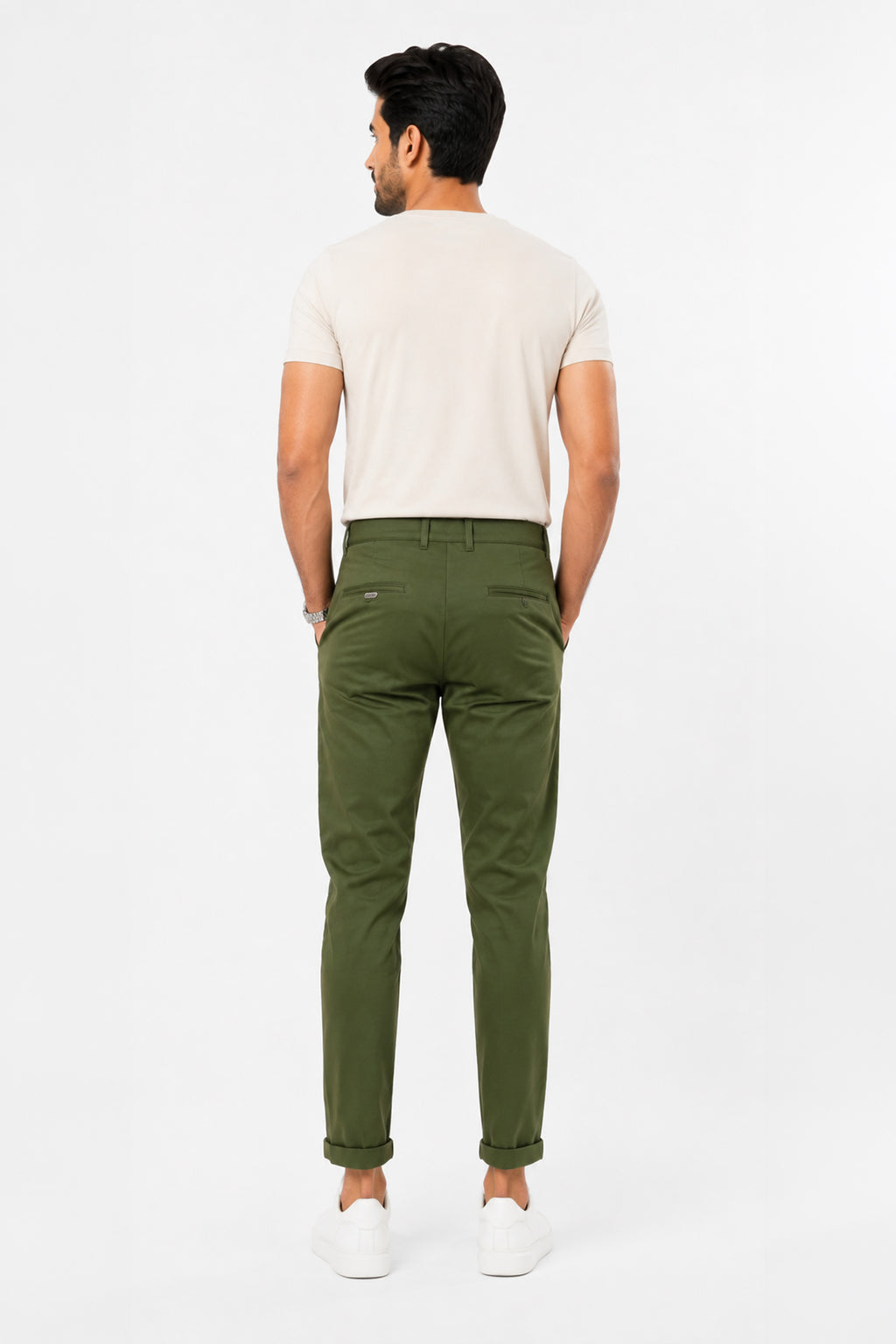 BRONZE GREEN COLOR MEN TROUSER