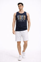 NAVY COLOR MEN TANK TOP