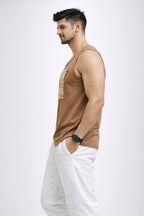 BROWN COLOR MEN TANK TOP