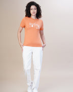 WOMEN TERRA PRINTED ROUND NECK T-SHIRT