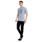 Men Dull Sky Round Neck T-Shirt