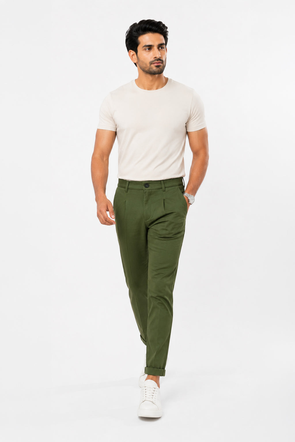 BRONZE GREEN COLOR MEN TROUSER