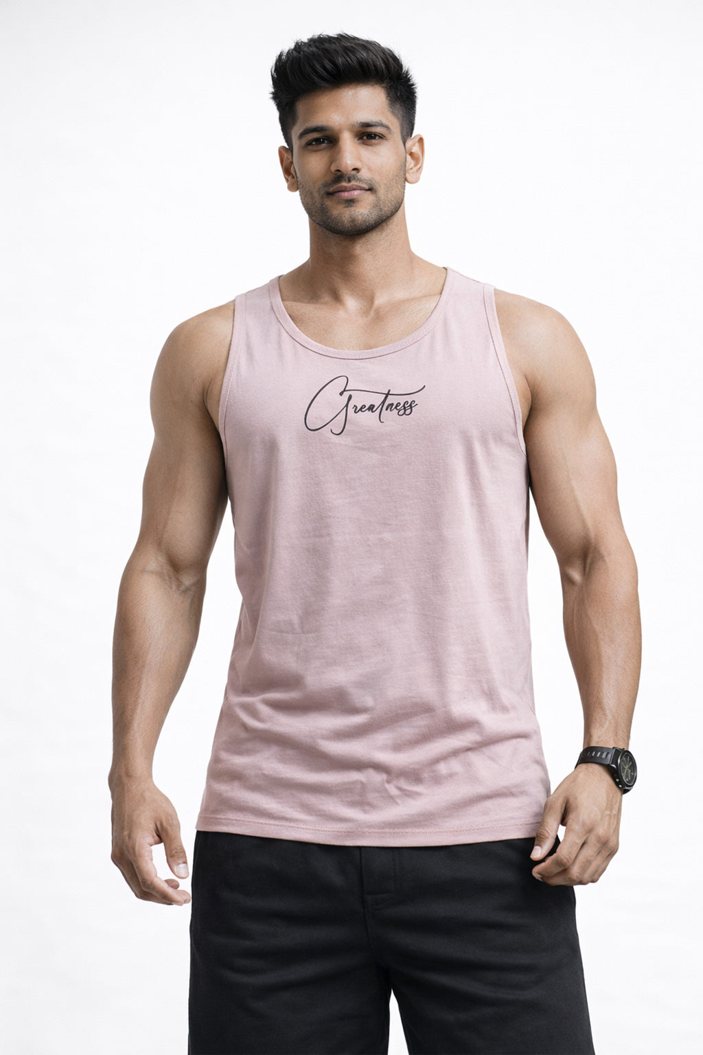 VOILET BLUE COLOR MEN TANK TOP