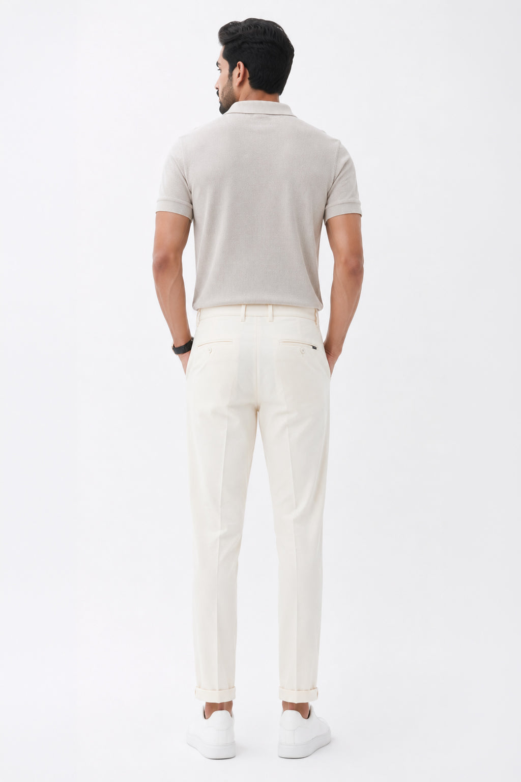 EGRET COLOR MEN TROUSER
